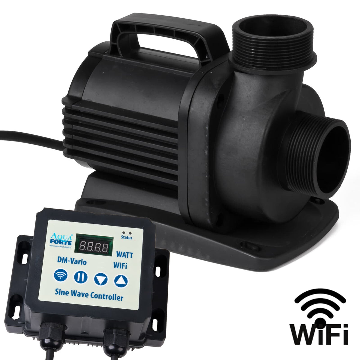 AquaForte DM-Vario WiFi 30.000 – regelbare Teichpumpe 29'000 l/h