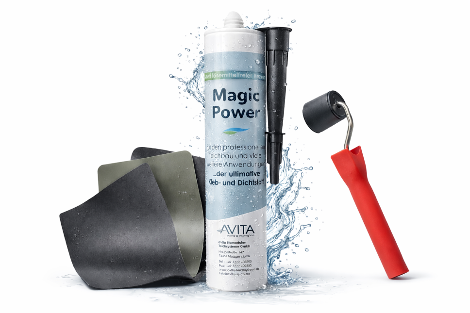 Reparatur Set Teichfolie EPDM, PVC grün/schwarz