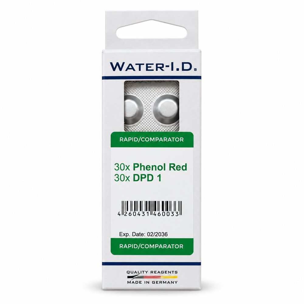 Water-i.d. Pooltester-Ersatztabletten – Chlor und pH, 2 × 30